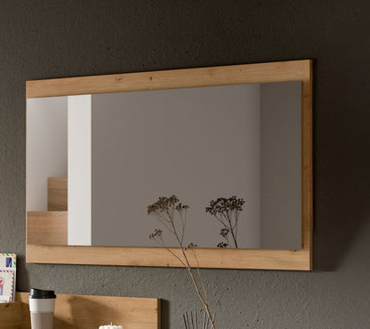 Homes & Jones Spiegel 110 cm breite, Spiegel auf Rahmen in Holzoptik, Flurmöbel