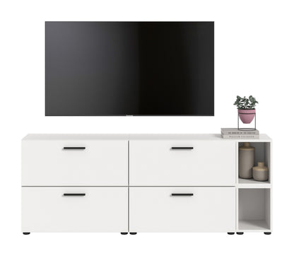 Homes & Jones Wohnwand 2-tlg. TV Möbel Modular Lowboard, Wohnzimmerschrank