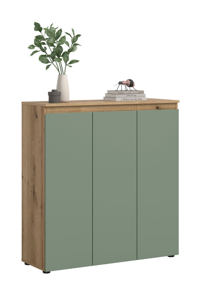 Meuble universel SCARPA (L/H/P : env. 105/111/37 cm) en vert fumée/vert fumée
