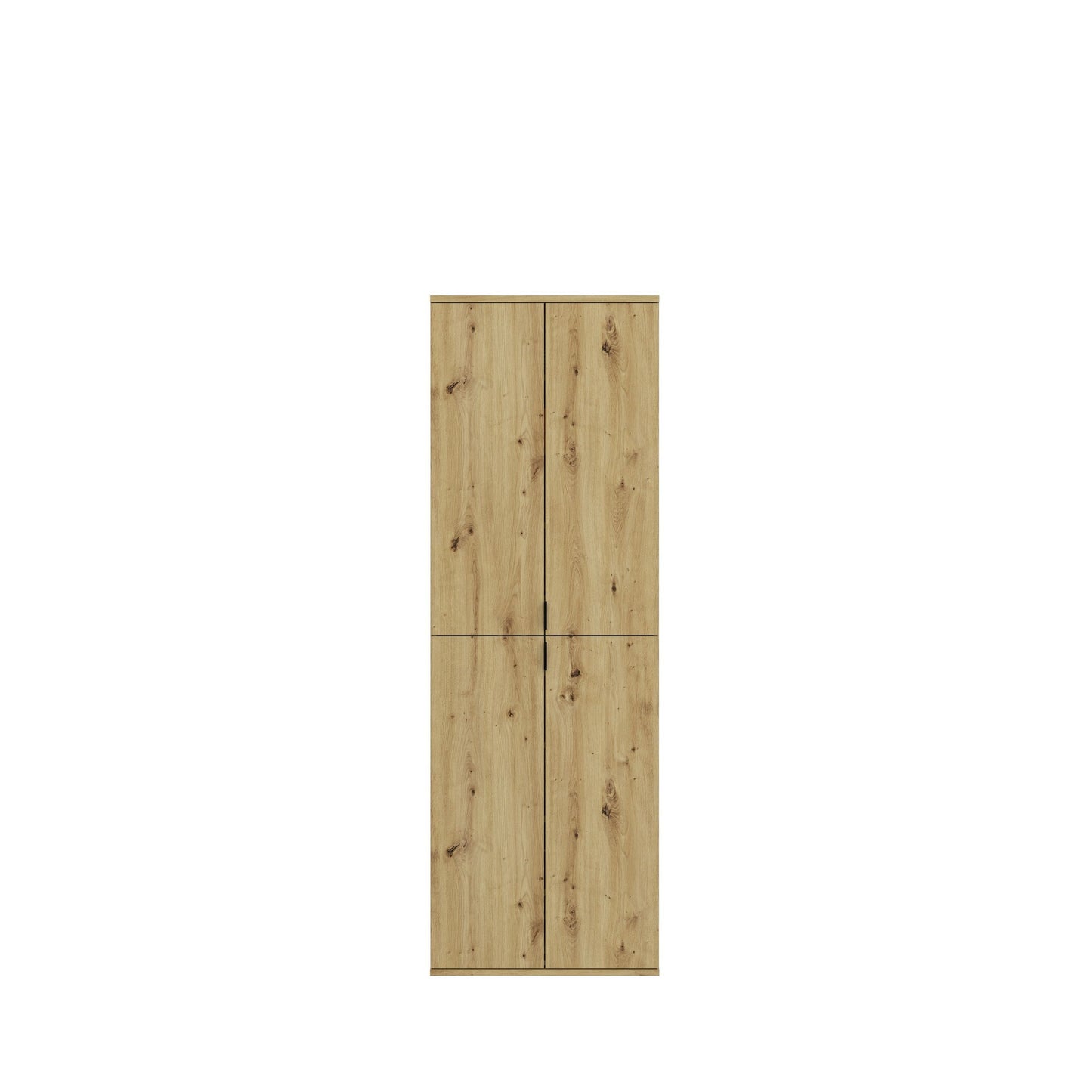 Garderobenschrank-Set in Artisan-Eiche-Optik mit zwei mittig geteilten Türflügeln