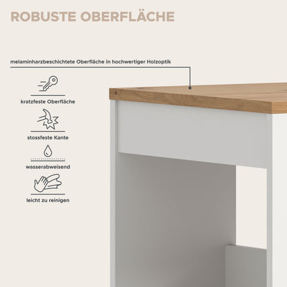 Urban Bar-/Esstisch  (B/H/T: 105x103x51 cm) in Weiß