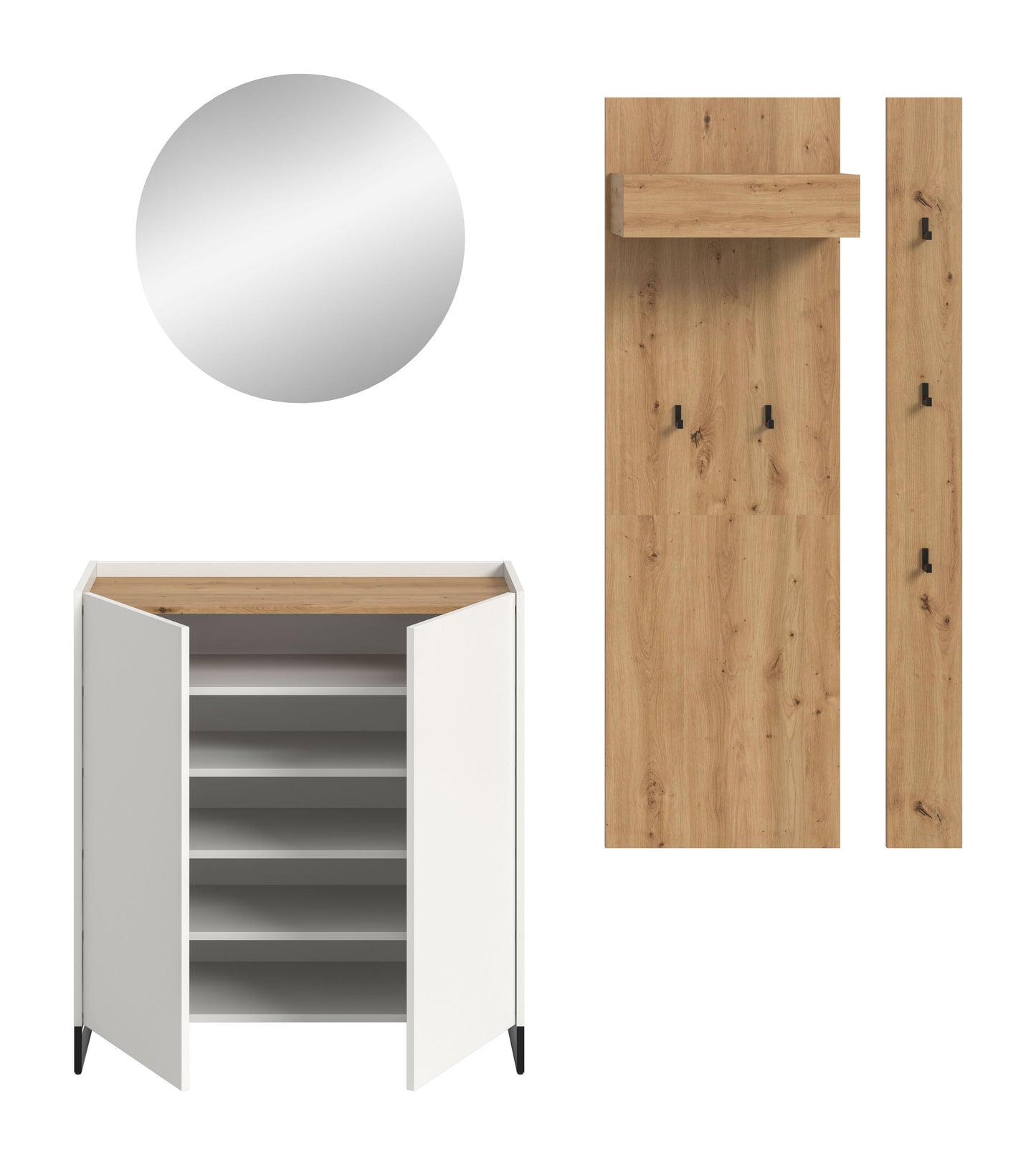 Ensemble de meubles d'entrée DRIVE (L/H/P : env. 206/197/38 cm) en sauge/sauge