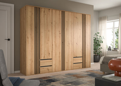 Homes & Jones Kleiderschrank 3-tlg., Schlafzimmerschrank 3x je 80 cm breit, 240 cm