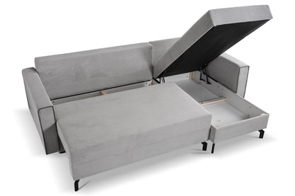 Canapé-lit Marti – Canapé moderne en velours côtelé avec fonction couchage
