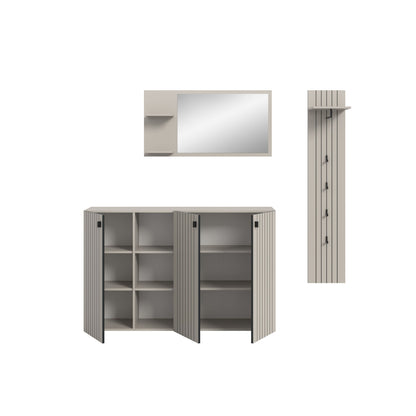 Homes & Jones Garderobe 3-tlg. Garderoben Set, Flurmöbel-Dielenmöbel