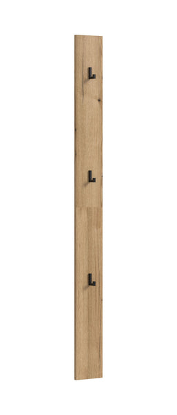 Panneau porte-manteaux NARO (L/H/P : env. 15/160/2 cm) en imitation Chêne Evoke/imitation Chêne Evoke