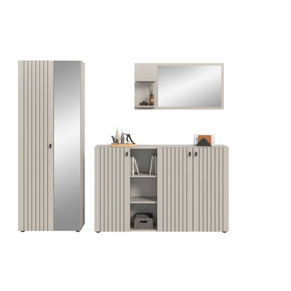 Homes & Jones Garderobe 3-tlg. Garderoben Set, Flurmöbel-Dielenmöbel