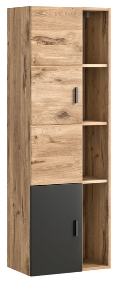 Midischrank GRADO (B/H/T: ca. 44/144/35 cm) in Nox Oak Nachbildung/Nox Oak