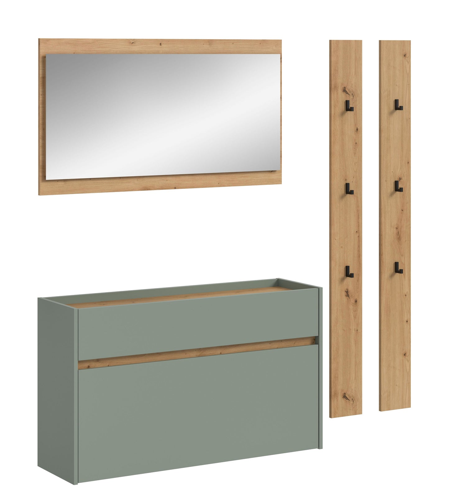 Ensemble de meubles d'entrée DRIVE (L/H/P : env. 172/192/32 cm) en Salbei/Salbei