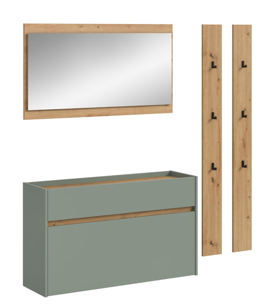 Ensemble de meubles d'entrée DRIVE (L/H/P : env. 172/192/32 cm) en Salbei/Salbei