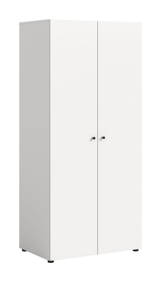 Armoire 2 portes DARWIN (L/H/P : env. 80/176/51 cm) anthracite/anthracite