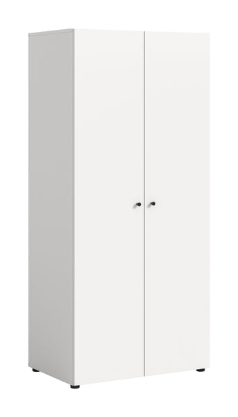 Armoire 2 portes DARWIN (L/H/P : env. 80/176/51 cm) anthracite/anthracite