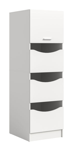 Armoire à linge FREE (L/H/P : env. 60/195/68 cm) en anthracite/anthracite