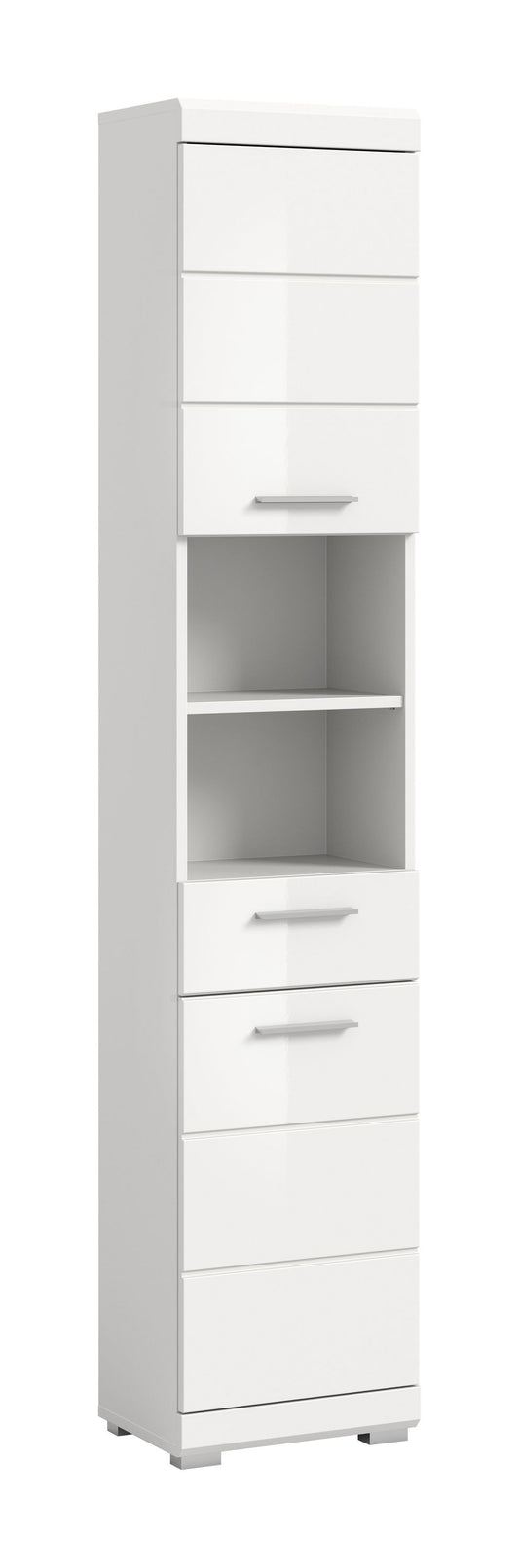 Homes & Jones Badhochschrank mit offenen Fächer, Badezimmerschrank Schmal