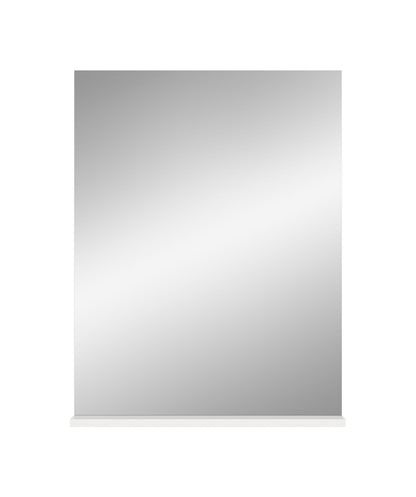Badezimmerspiegel mit Ablage, rechteckig, grau reflektierend