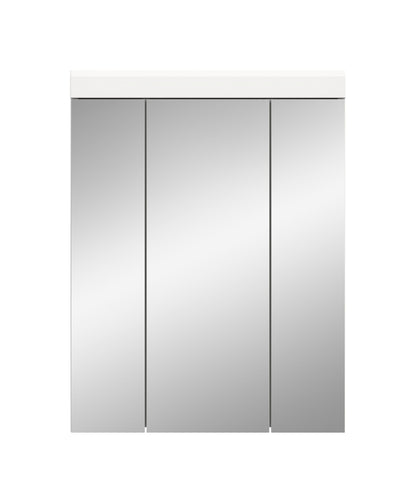 Badspiegelschrank mit 3 Spiegeltüren, gleichmäßige Spiegelglasflächen