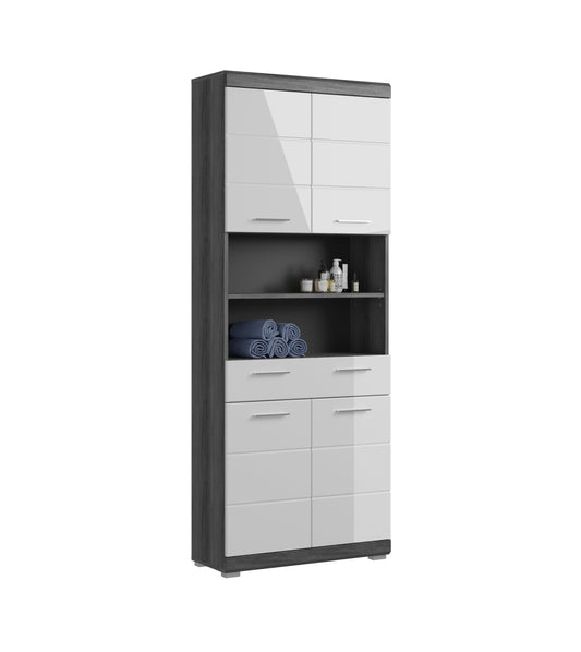 Homes & Jones Badhochschrank mit offenen Fächer, Badezimmerschrank breit