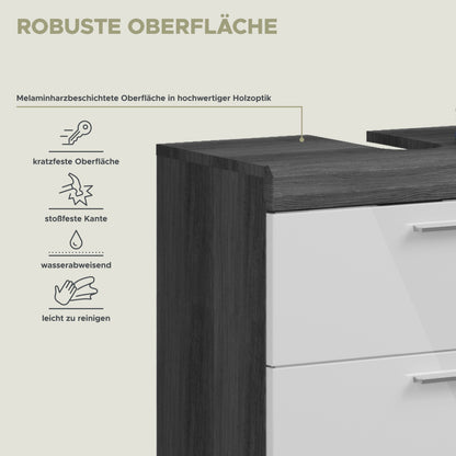 Homes & Jones Badezimmerset 4-tlg., Badezimmer Set mit Badschränken und Spiegel