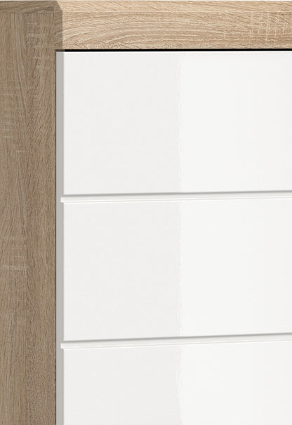 Homes & Jones Badmöbel 3tlg. Set, Badezimmerset mit Hochglanz Fronten