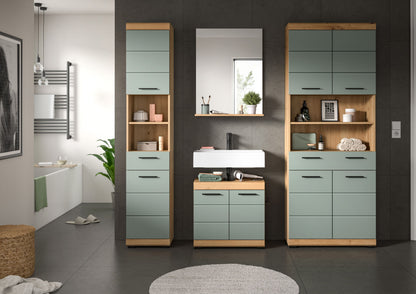 Homes & Jones Badezimmerset 4tlg., Badezimmer Set mit Midi Badezimmerschrank