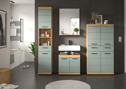 Homes & Jones Badezimmerset 4tlg., Badezimmer Set mit  Schränken und  Spiegel