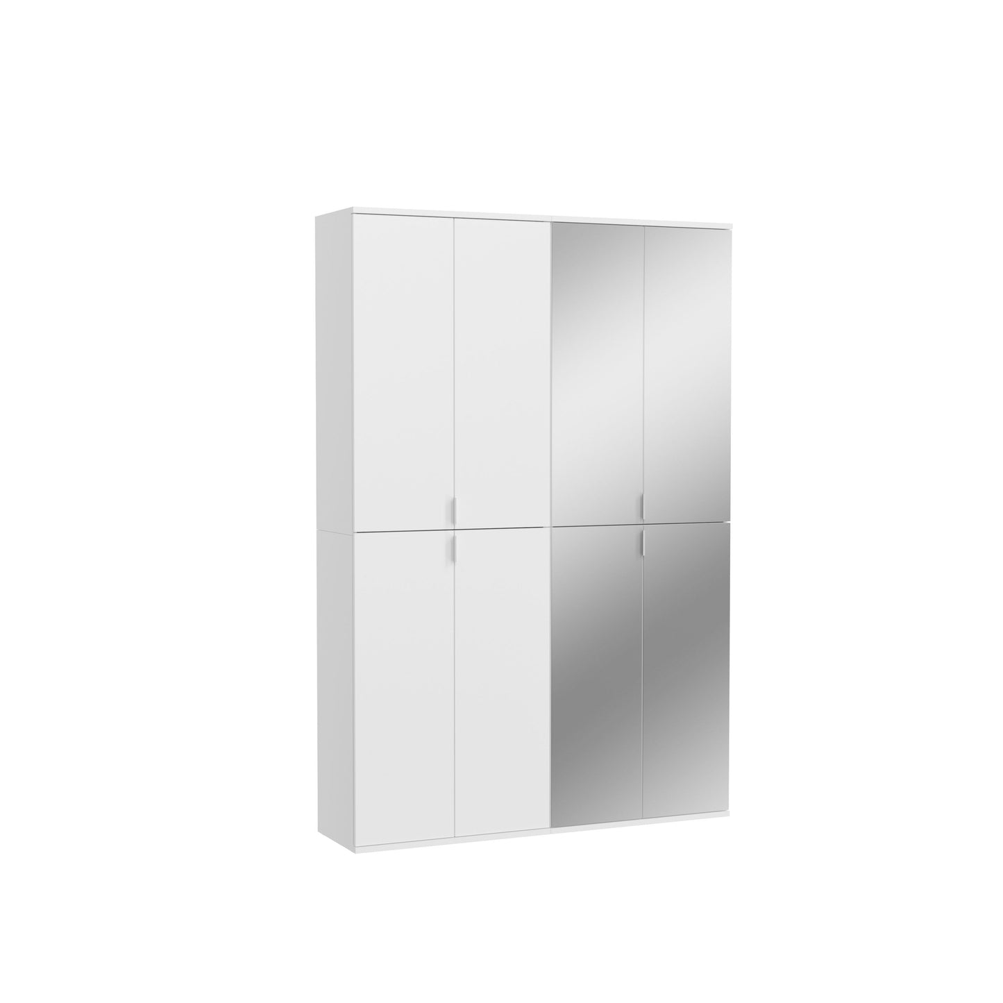Homes & Jones Schränke 2er Set,1x Schrank mit Türen,1x Schrank mit Glasfronten