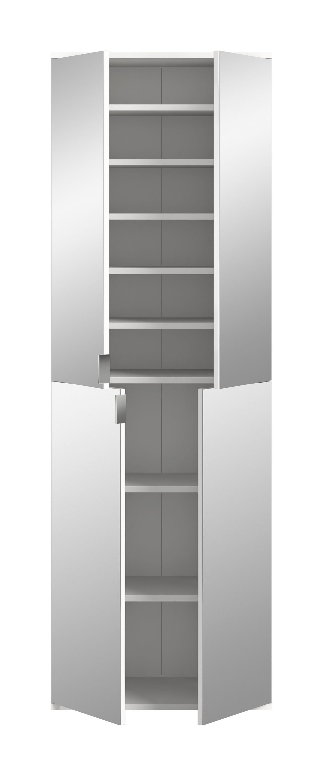 Homes & Jones Schränke 2er Set,1x Schrank mit Türen,1x Schrank mit Glasfronten