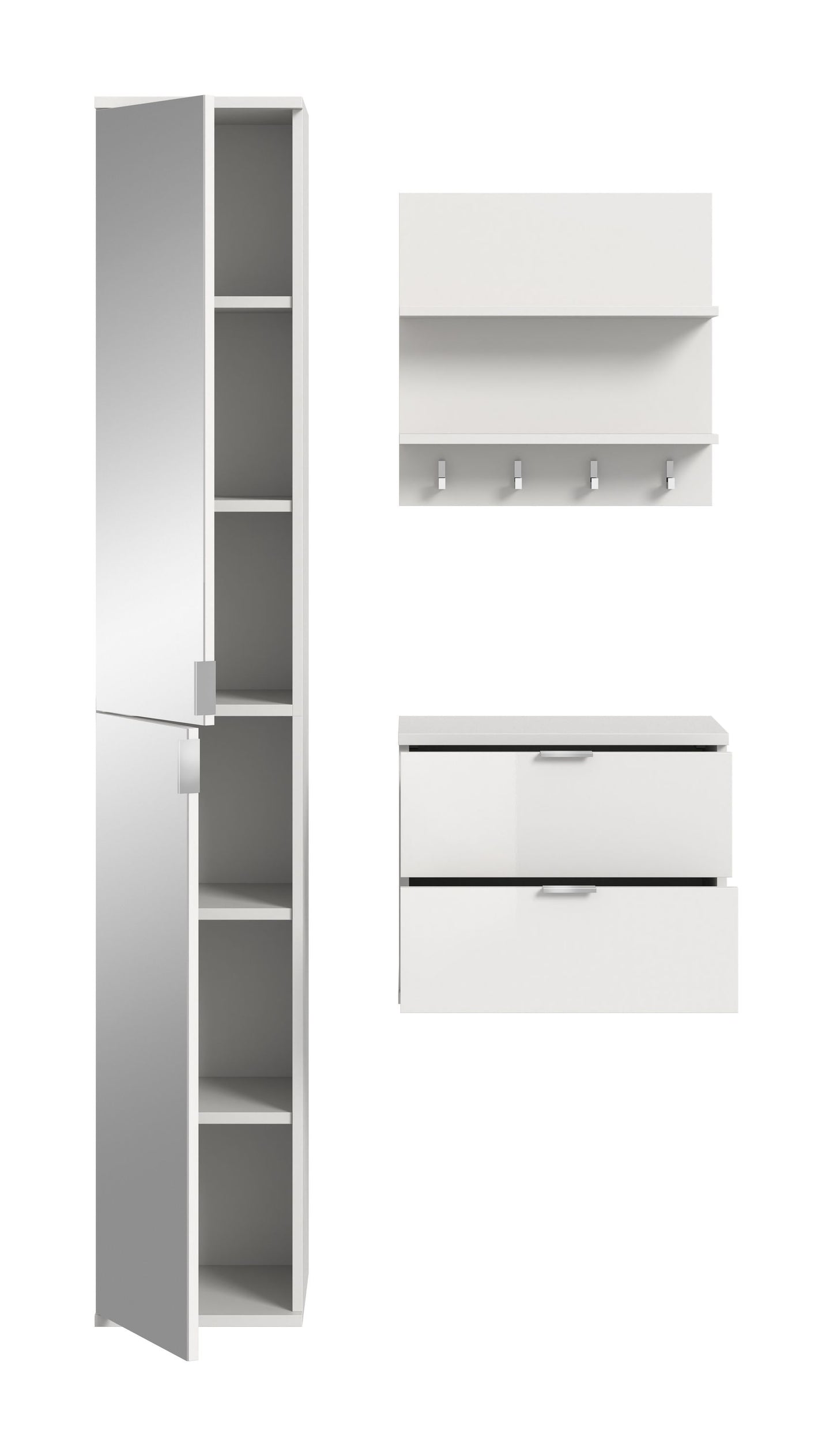 Meuble modulable Projet X, 3 éléments, combinaison 82 x 191 x 37 cm