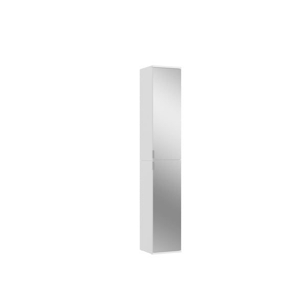 Spiegelschrank Projekt X 30x193x34 cm Front Spiegel Korpus weiß