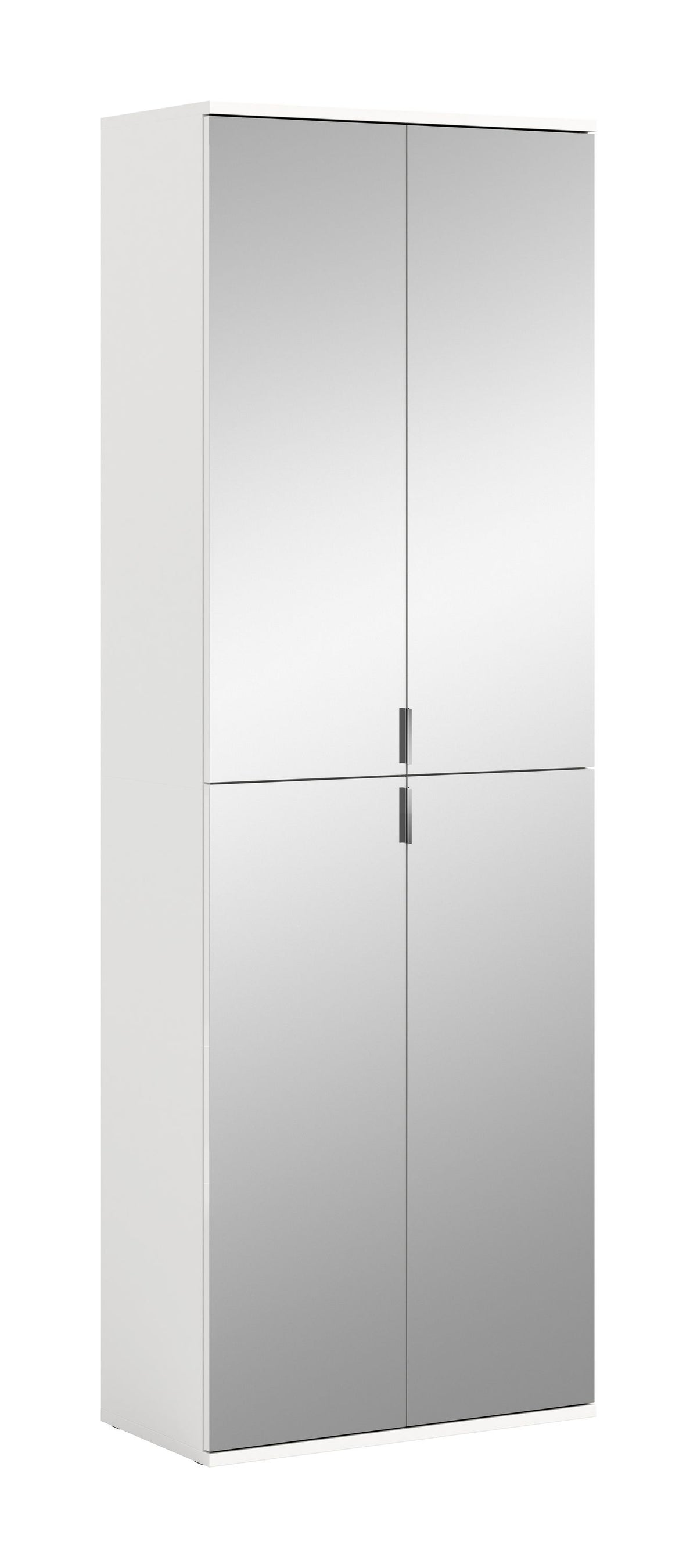 Spiegelschrank mit zwei Türen und Griff, Korpus weiß