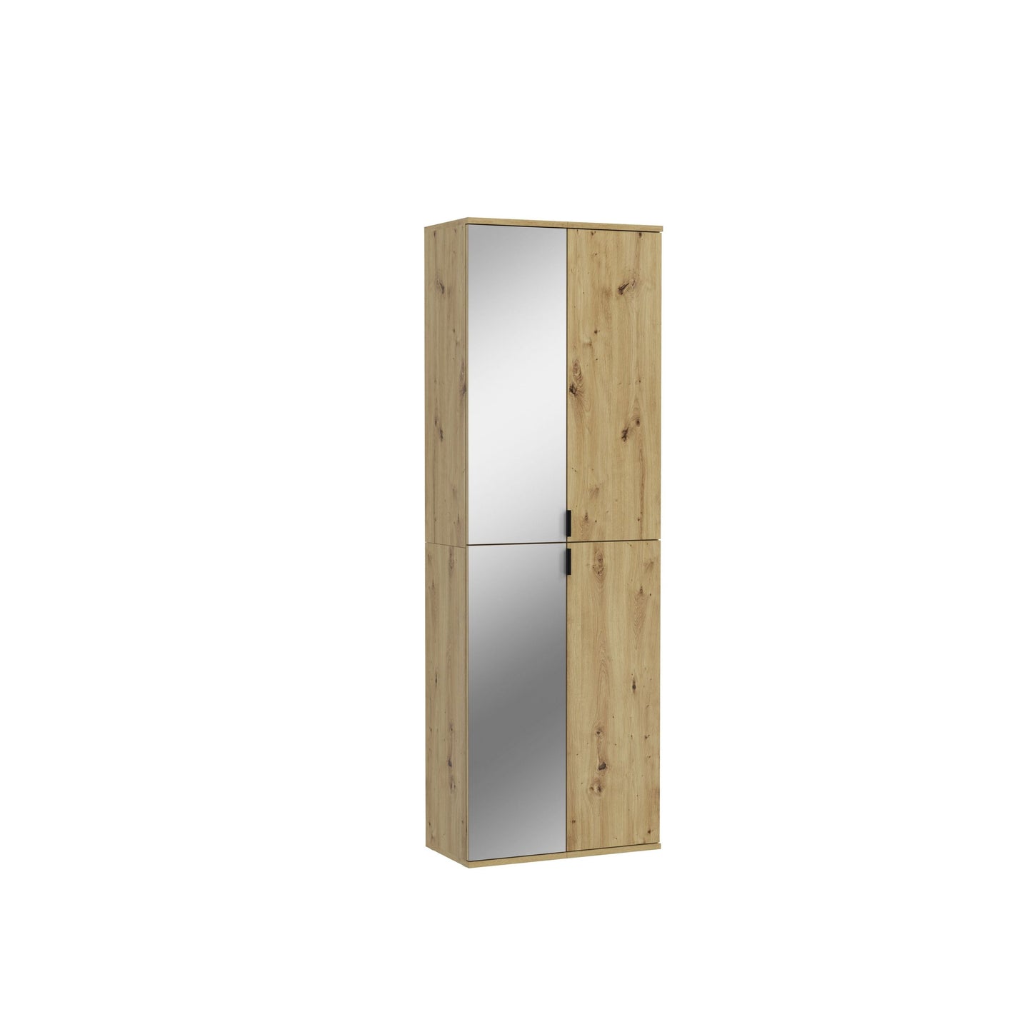 Homes & Jones Schränke 2er Set, 1x Schrank mit Spiegelfront ,1x Schrank mit Tür