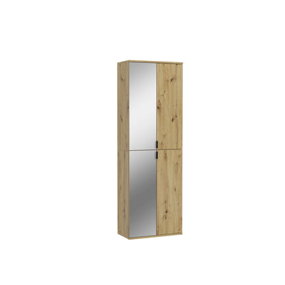 Homes & Jones Schränke 2er Set, 1x Schrank mit Spiegelfront ,1x Schrank mit Tür
