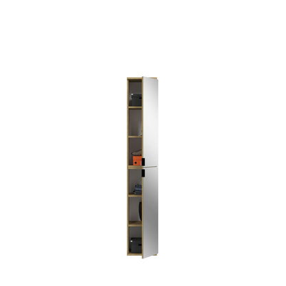Homes & Jones Schränke 2er Set, 1x Schrank mit Spiegelfront ,1x Schrank mit Tür