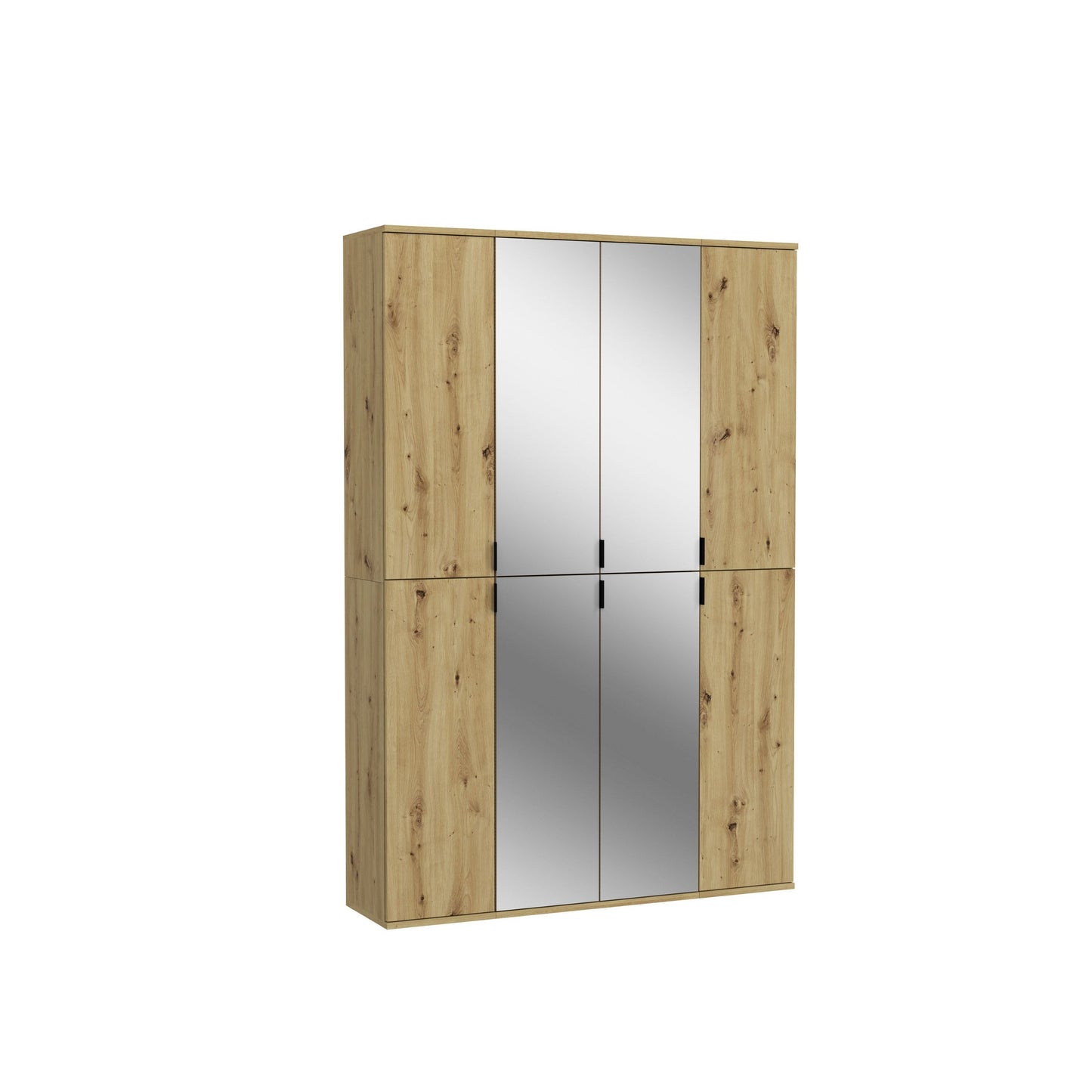 Homes & Jones Schränke 3er Set, 2x Schrank mit Spiegelfront,1x Schrank mit Tür