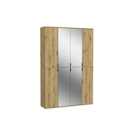 Homes & Jones Schränke 3er Set, 2x Schrank mit Spiegelfront,1x Schrank mit Tür