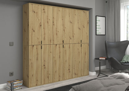 Homes & Jones Schränke 3er Set,3x Schrank mit Türen, Schlafzimmerschrank System