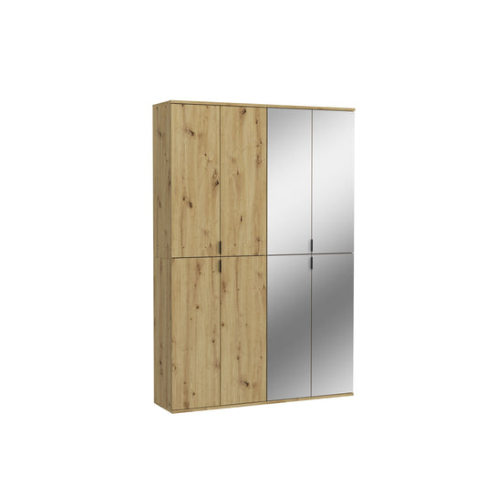 Homes & Jones Schränke 2er Set,1x Schrank mit Türen,1x Schrank mit Glasfronten