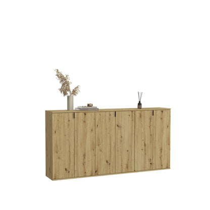 Kommoden-Set mit Türen, Artisan Eiche Nachbildung, rechteckig