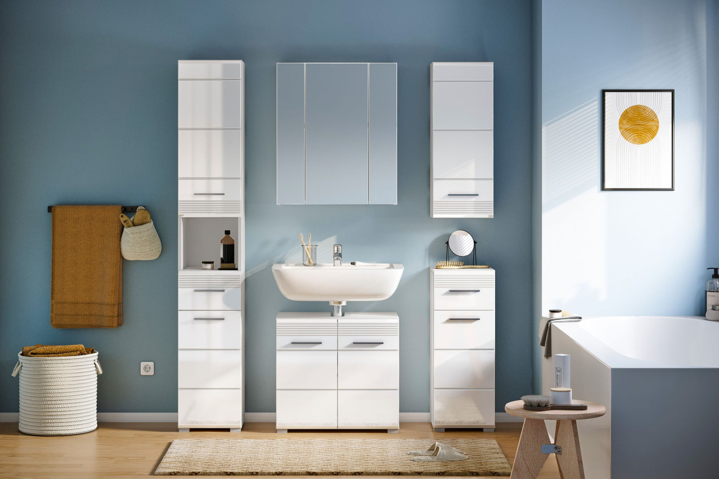 Ensemble de meubles de salle de bain Linus 5 pièces