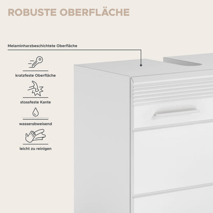 Homes & Jones Badezimmermöbel Set 3tlg. mit Spiegelschrank, Hochschrank und WBU