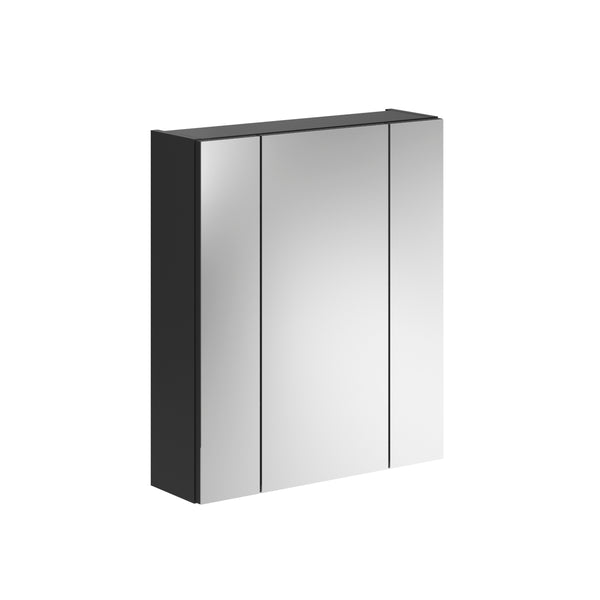 Spiegelschrank Linus in 60x70x18 cm in schwarz