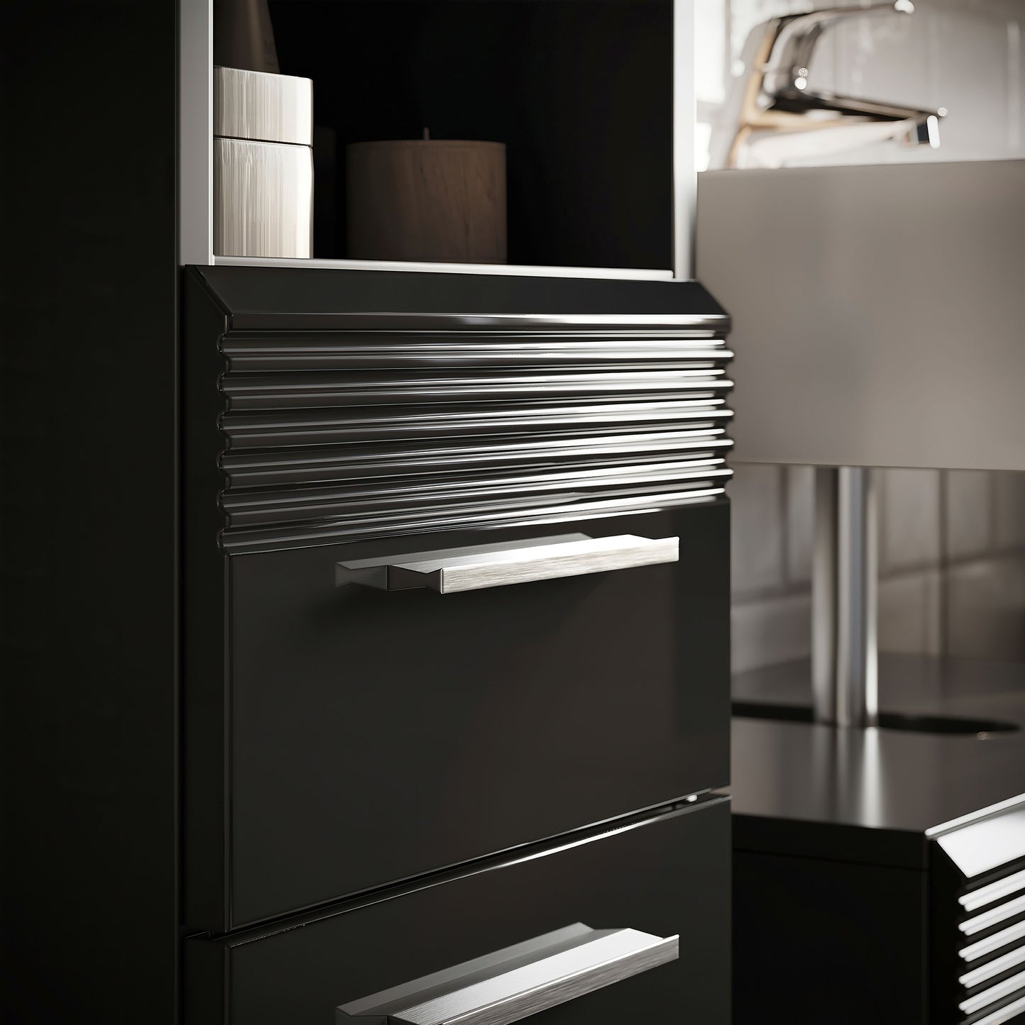 Ensemble de meubles de salle de bain Linus 2 pièces avec éclairage
