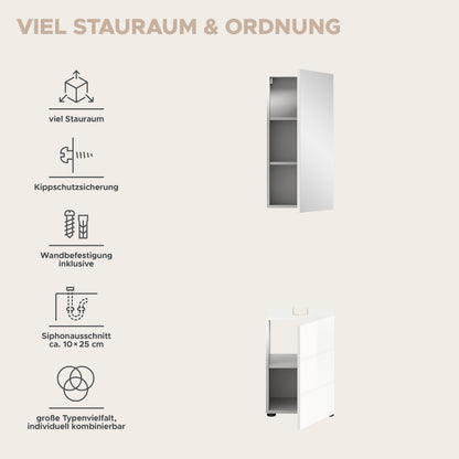 Vira - Combinaison de salle de bain 2 pièces