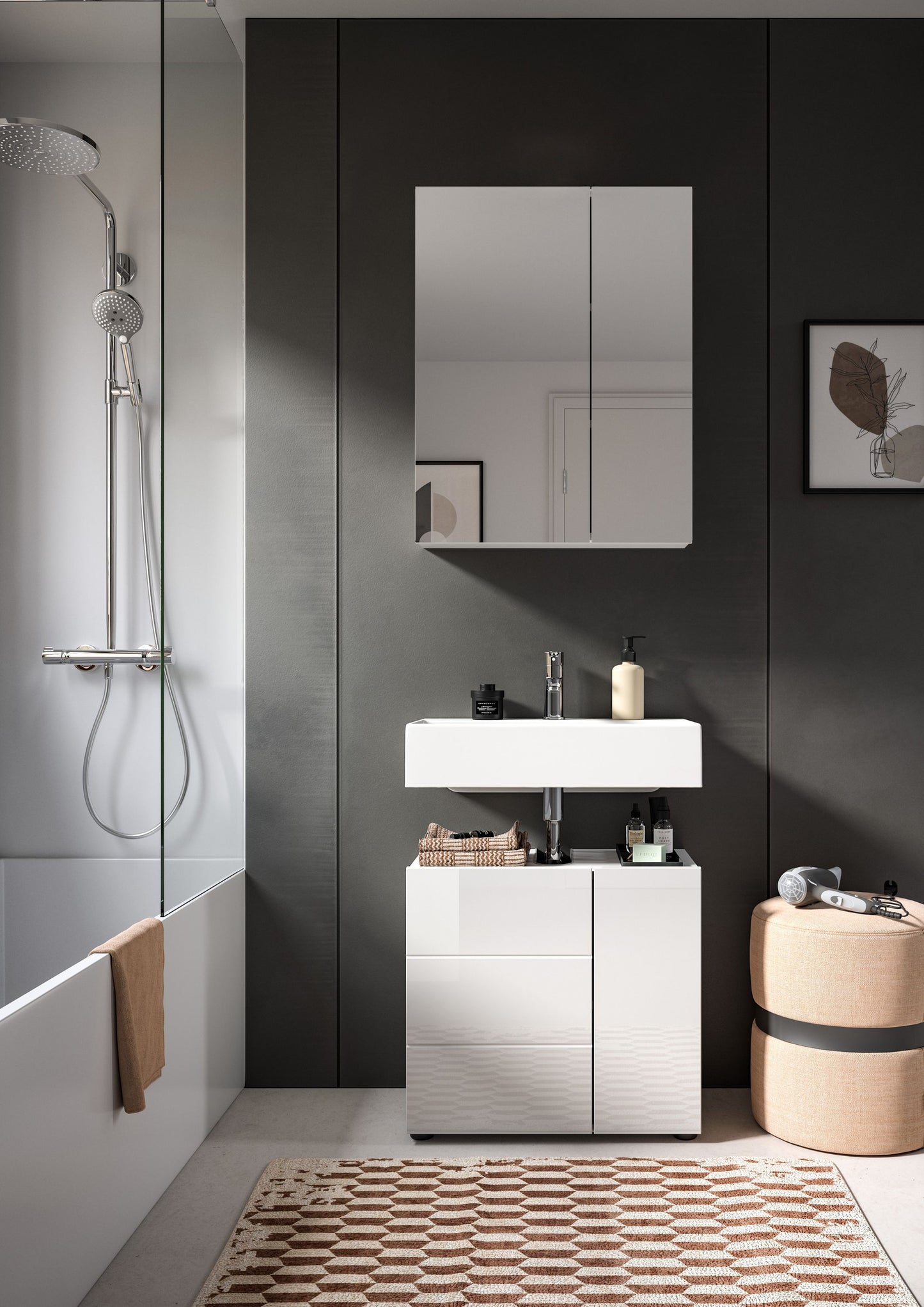 Ensemble salle de bain Vira 2 pièces 190 x 34 x 60 cm
