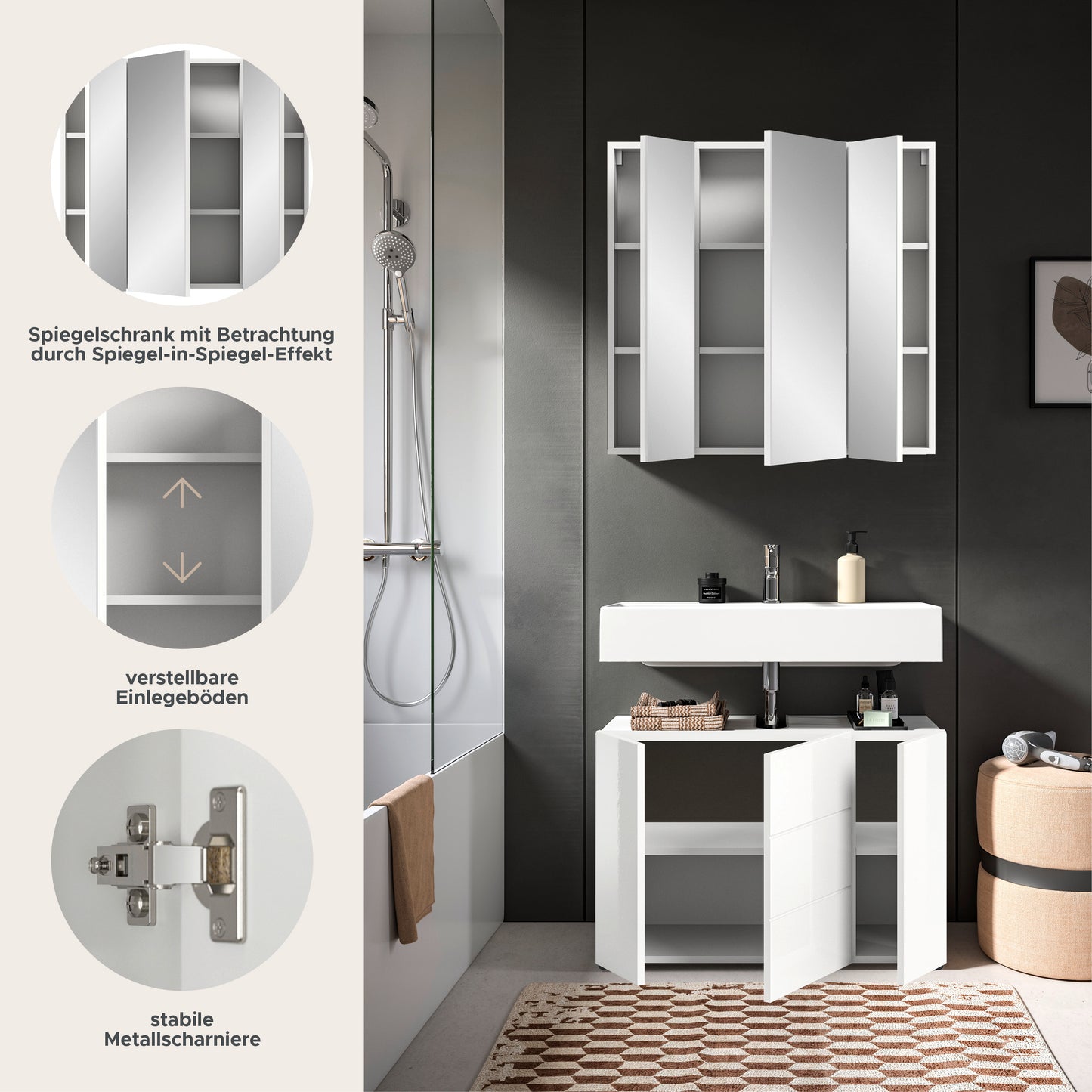 Ensemble de salle de bain Vira 2 pièces