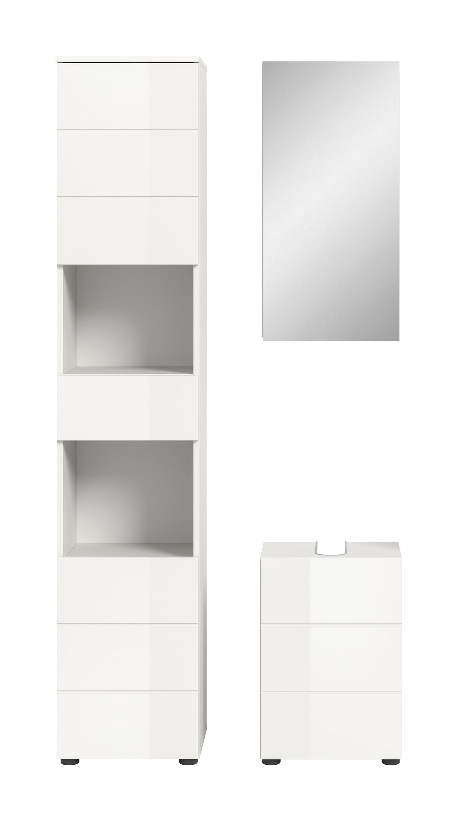 Ensemble de salle de bain Vira, environ 91x190x34 cm