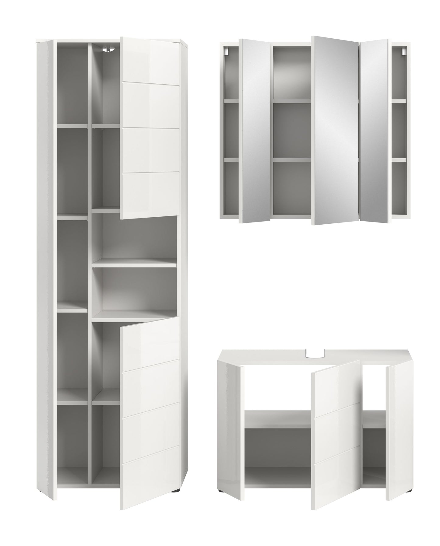 Ensemble de salle de bain Vira, env. 157x190x34 cm
