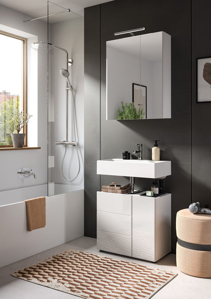 Combinaison salle de bain Vira 2 p. éclairage inclus 60 x 190 x 34 cm