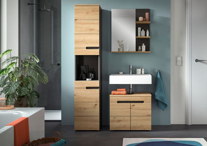 Ensemble de meubles de salle de bain Canu 3 pièces 133 x 193 x 34 cm