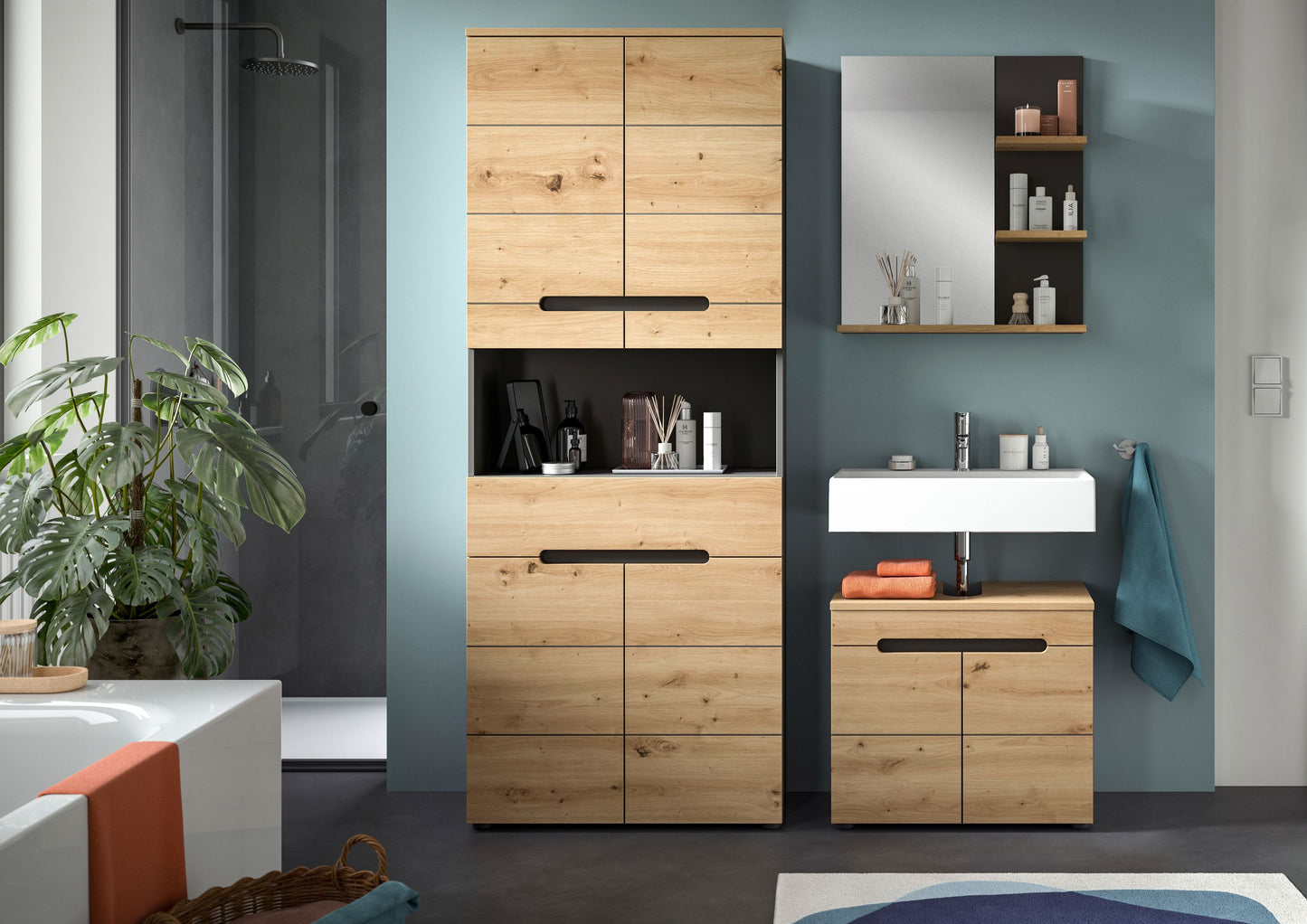 Ensemble de meubles de salle de bain 3 pièces Canu
